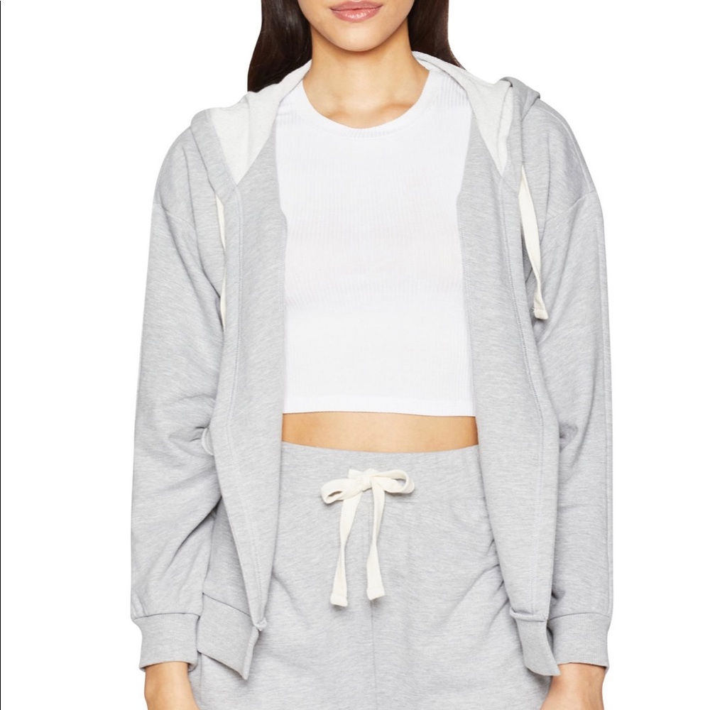 BCBGeneration Hooded Sweatshirt Color Gray Size M NWT (Orig Price $108) - Picture 4 of 7
